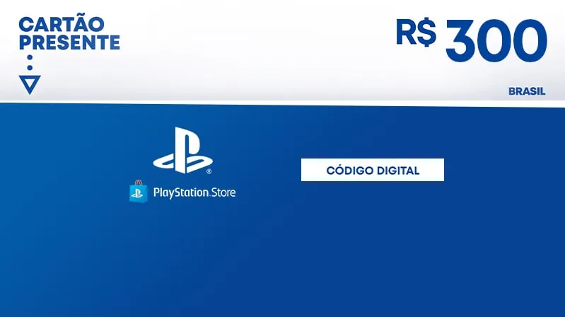 R$300 Playstation Store - Carto Presente Digital - Playstation - Compre Na Nuuvem